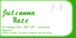 julianna mate business card